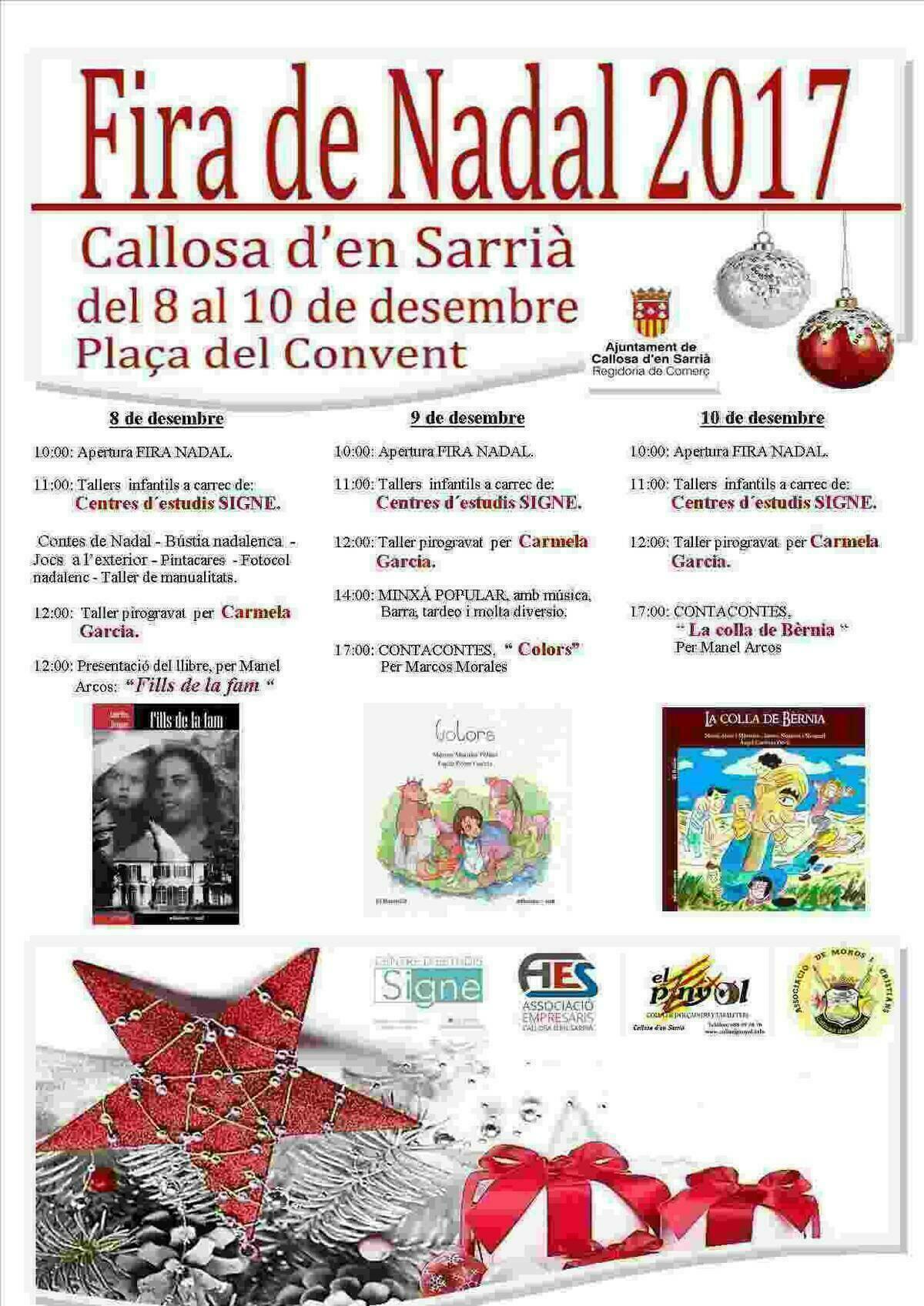 Callosa · El próximo viernes se inaugura la ‘Fira de Nadal’ 2017