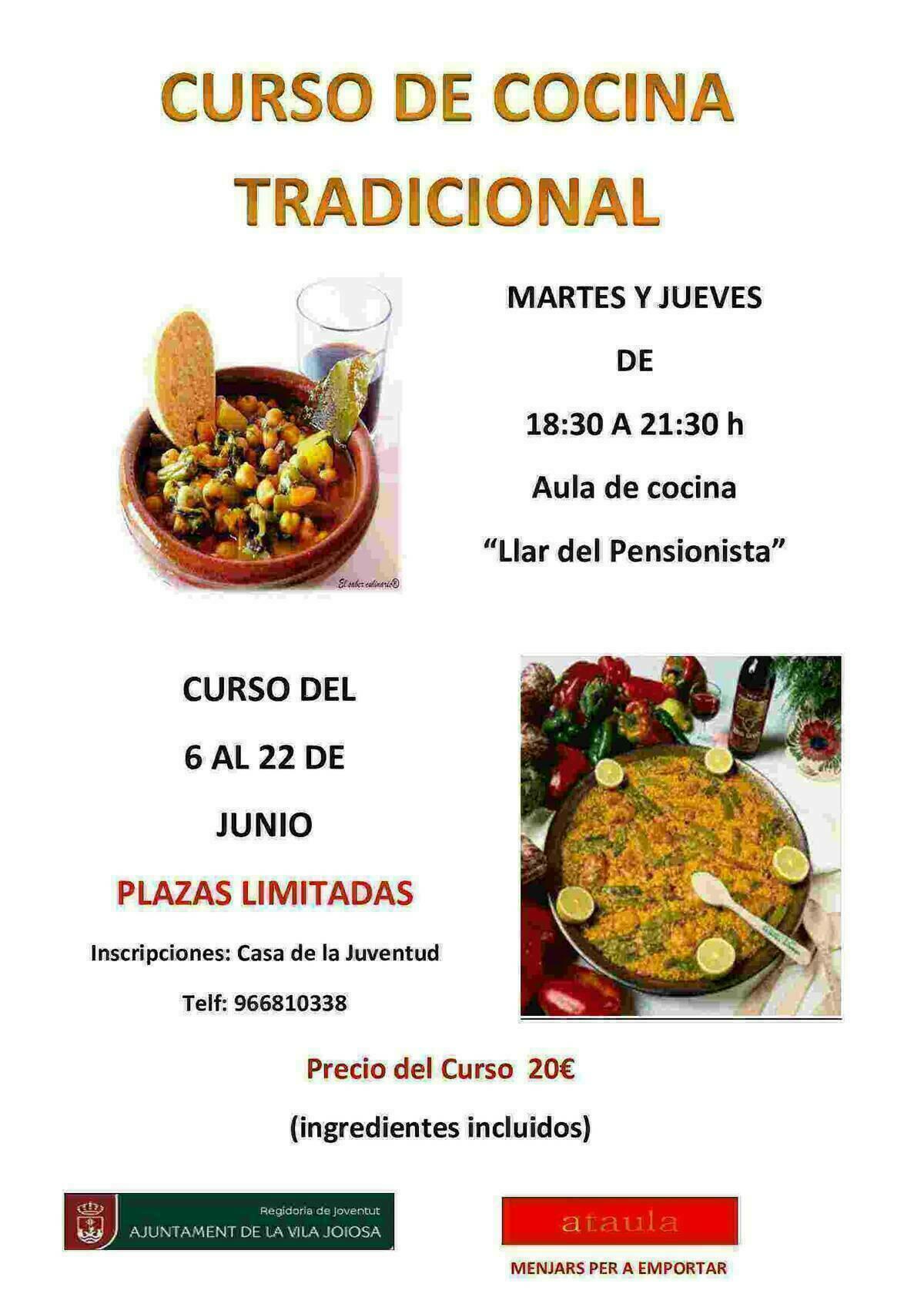 La Vila · Juventud organiza un curso de cocina tradicional 