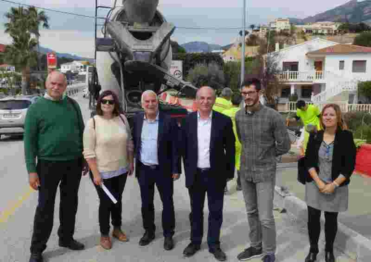 Altea · El Director General de Infraestructuras y el Alcalde giran visita a las obras de mejora de accesos a Altea la Vella