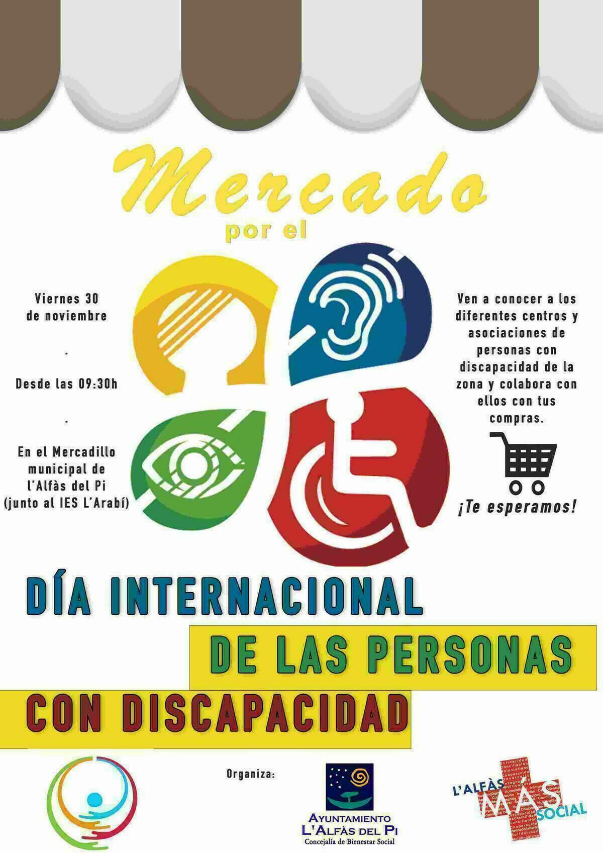 Una decena de organizaciones participarán en l’Alfàs en el Día Internacional de las Personas con Discapacidad