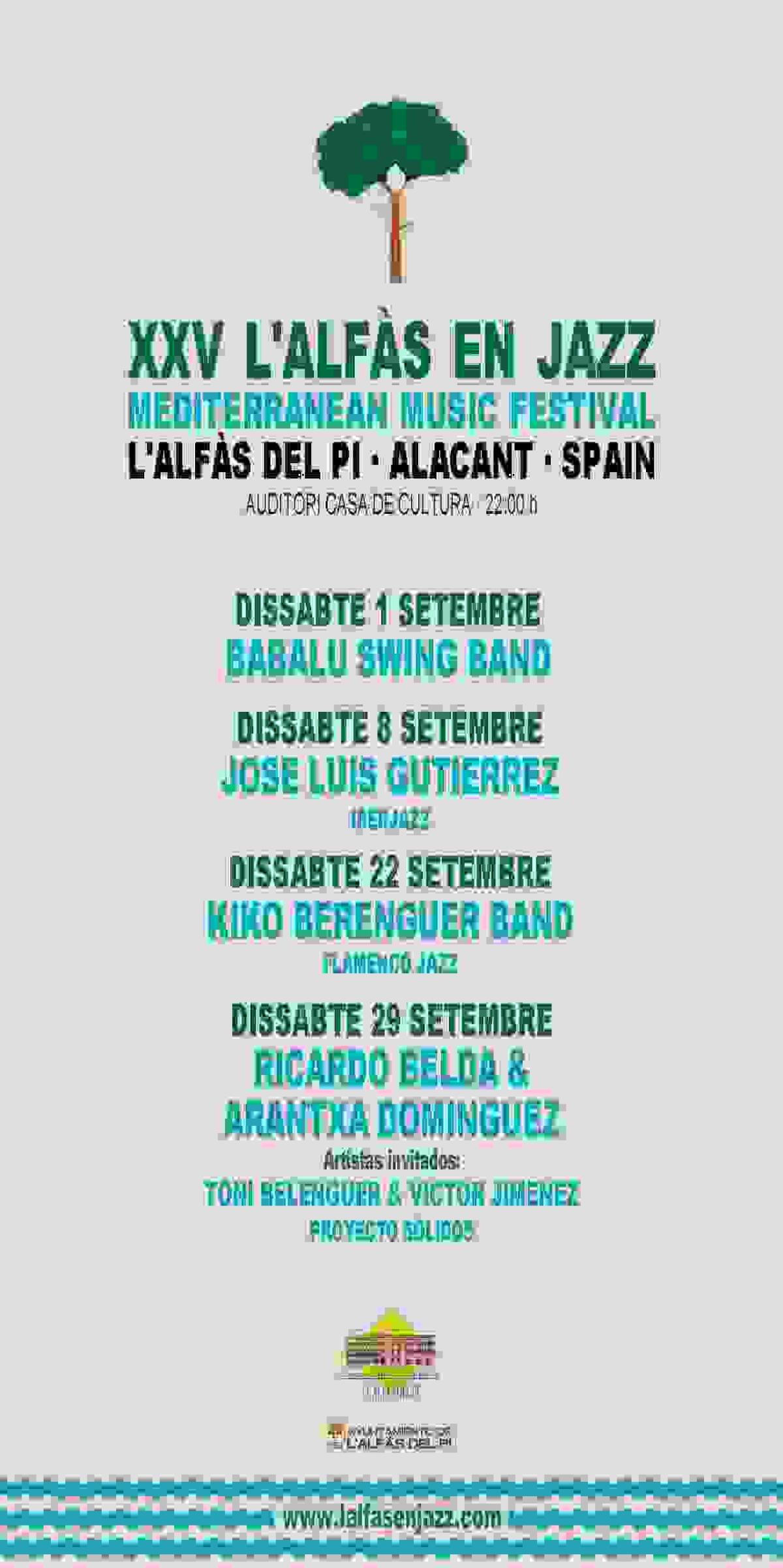 El Festival L’Alfàs en Jazz celebra su 25 aniversario apostando por las músicas del Mediterráneo