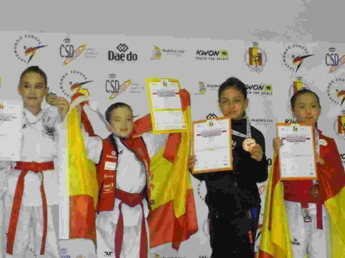 El Club Taekwondo de Finestrat logra 9 medallas europeas, 13 nacionales y el título de mejor club precadete femenino de España 