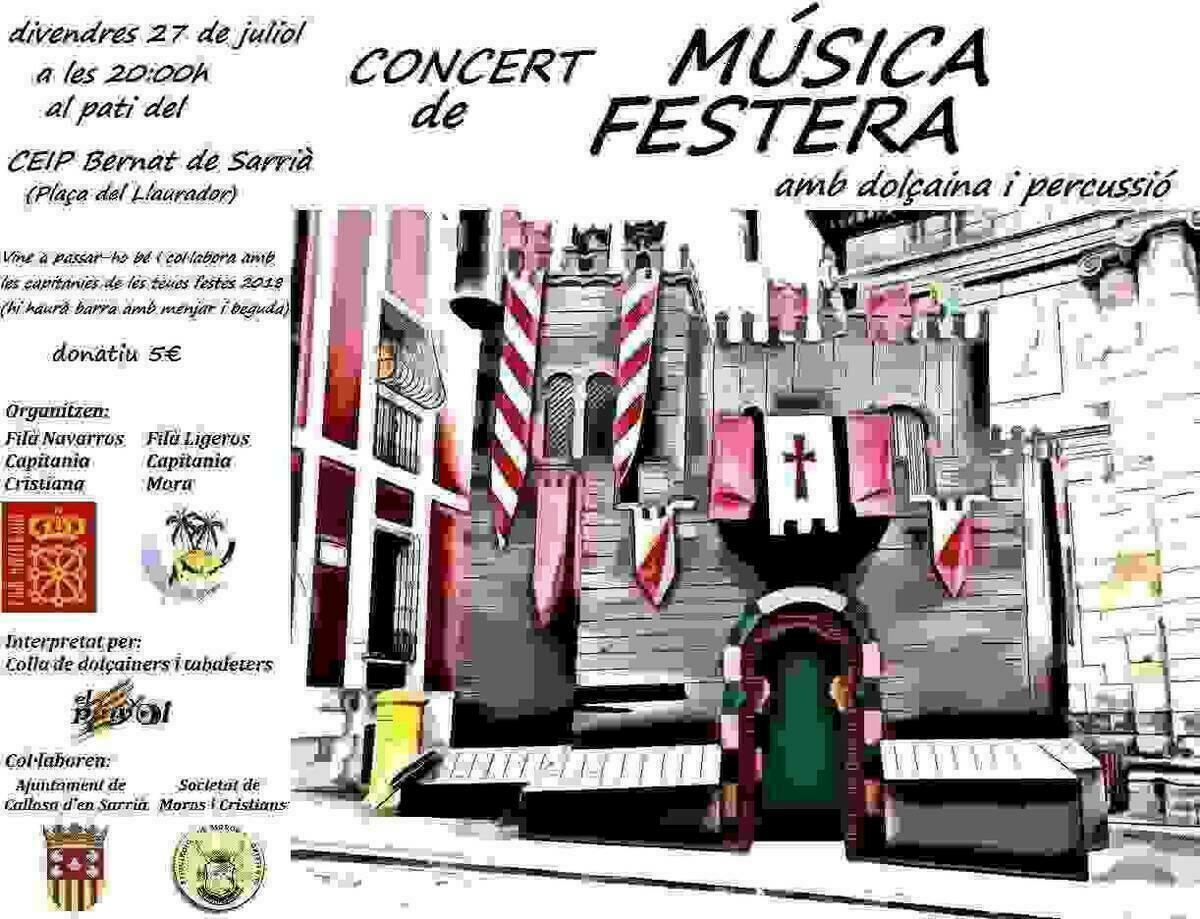  Callosa · La Colla El Pinyol ofrece este viernes un concierto de música festera a beneficio de los capitanes de 2018