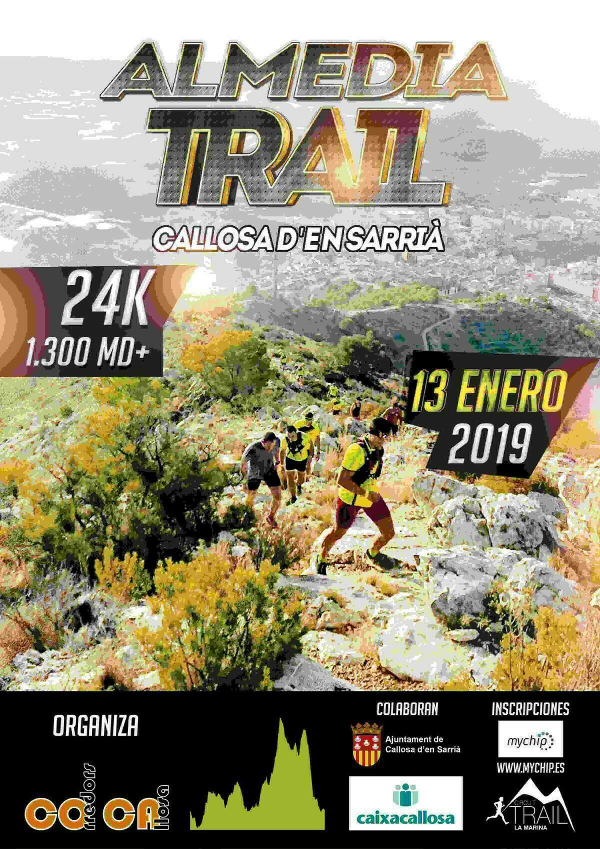  Callosa d’en Sarrià acogerá el próximo 13 de enero el I Almedia Trail