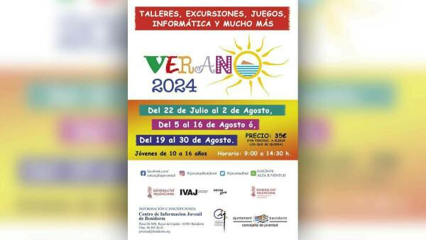 Juventud organiza el programa ‘Verano 2024’ con actividades para jóvenes de 10 a 16 años
