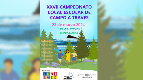 Medio millar de alumnos de Primaria participan mañana en El Moralet en el Campeonato Escolar de Campo a Través 