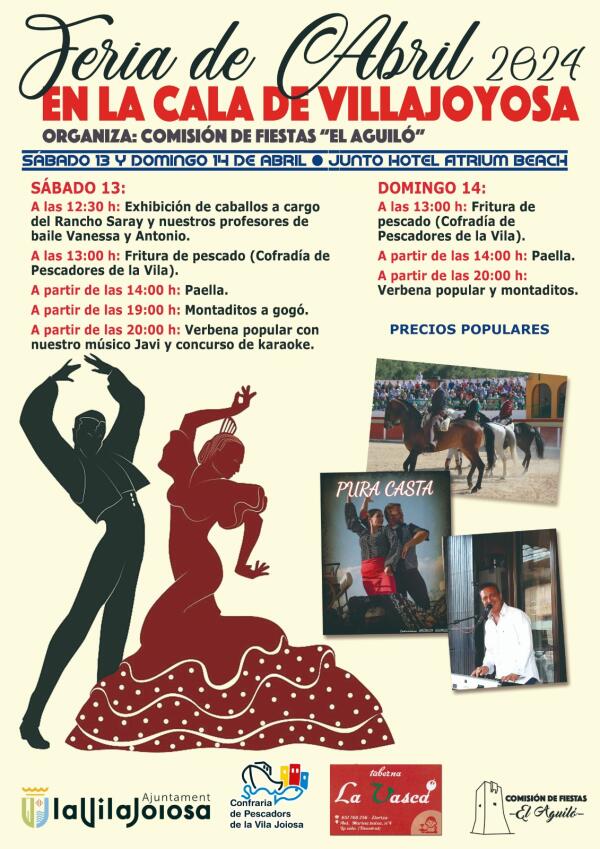 La Feria de Abril se celebra este fin de semana en La Cala de Villajoyosa